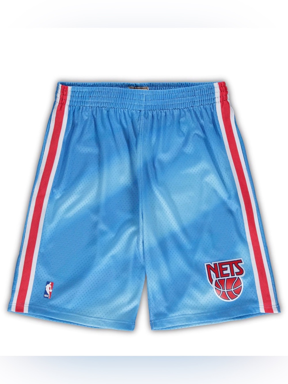 Men's New Jersey Nets Mitchell & Ness Blue Big & Tall Shorts Sz. 4XLB NWT